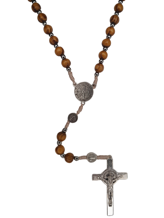 R2 OLIVE WOOD ROSARY CORD