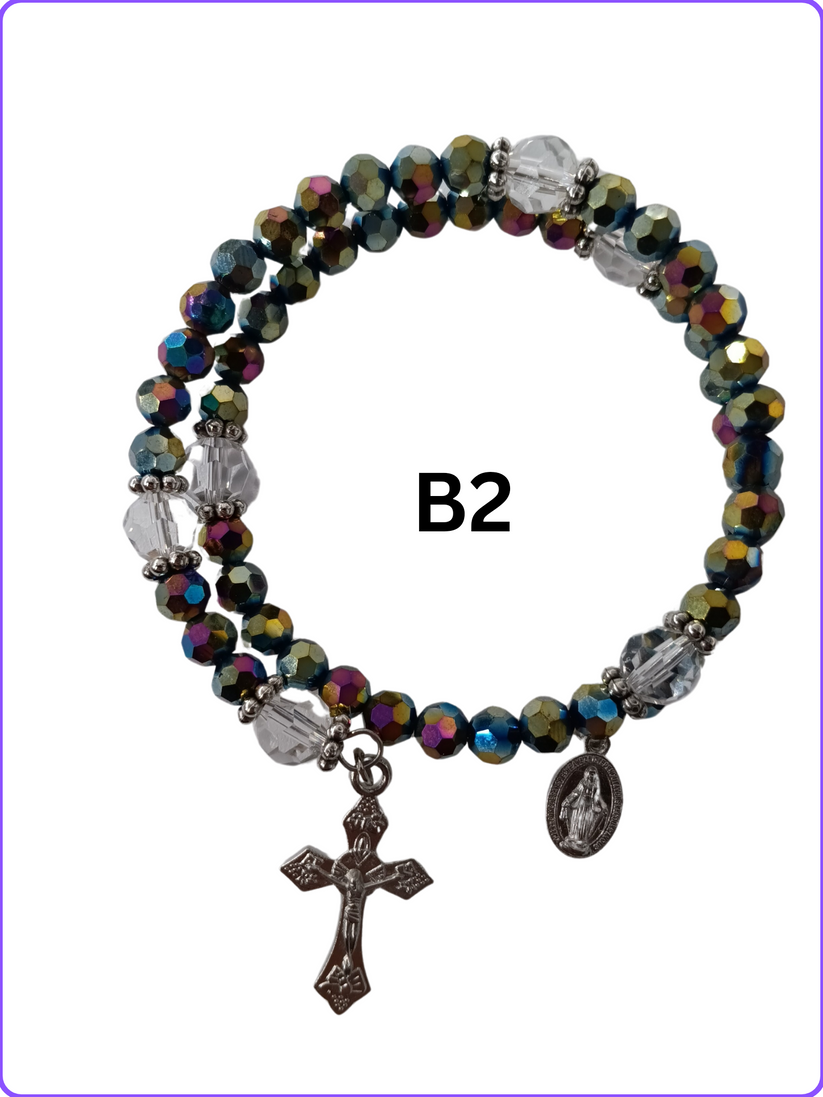 BRACELET: B2 WRAP PURPLE BLUE