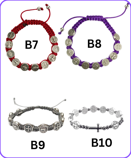 SAINT BENEDICT  BRACELETS: B7, B8, B9, B10