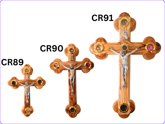 EASTERN ORTHODOX CRUCIFIXES: CR89, CR90, CR91