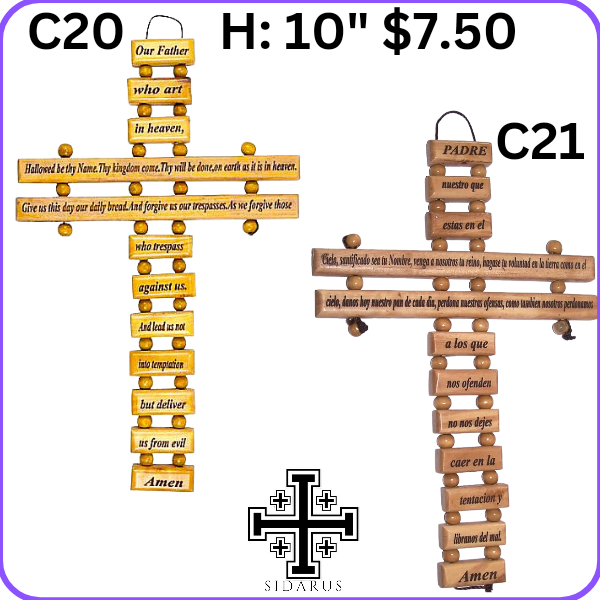 LORDS PRAYER CROSSES: C20, C21