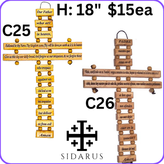 LORDS PRAYER CROSS: C25, C26