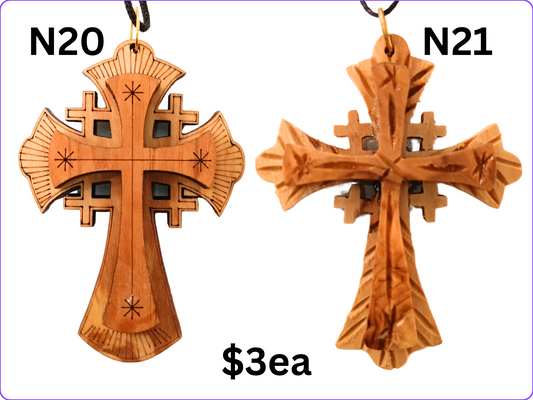 JERUSALEM CROSS NECKLACE: N20, N21