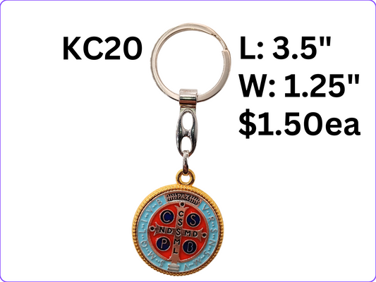 SAINT BENEDICT MEDAL KEY CHAIN: KC20
